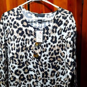 Ashley Stewart's linen blouse